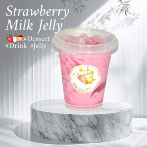 Strawberry Milk With Jelly